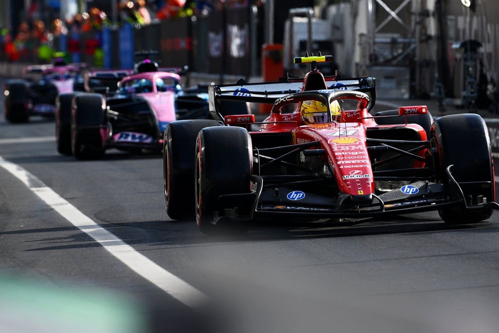 While some teams struggled to set up a tow, Alpine's drivers stuck together 