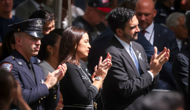 Mamdani and AOC ripped for appearing to laugh during 9/11 Memorial remembrance
