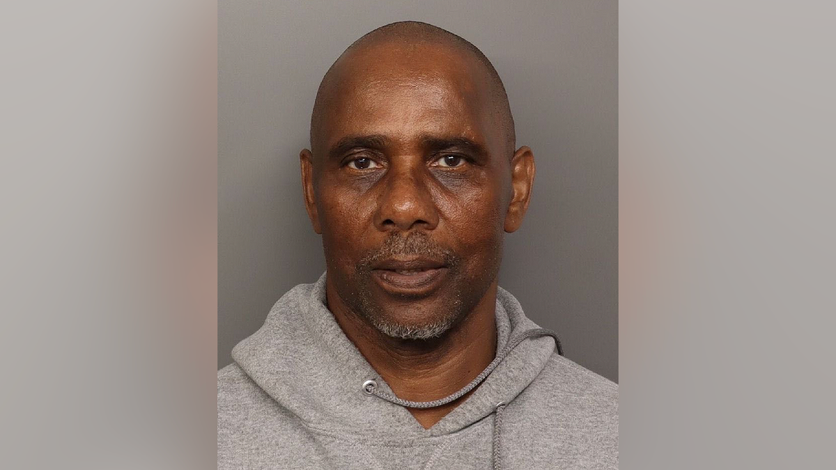 Most recent mugshot of Merle Wakefield wearing a gray hoodie