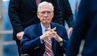 Mitch McConnell says nothing as reporters grill him over health scare