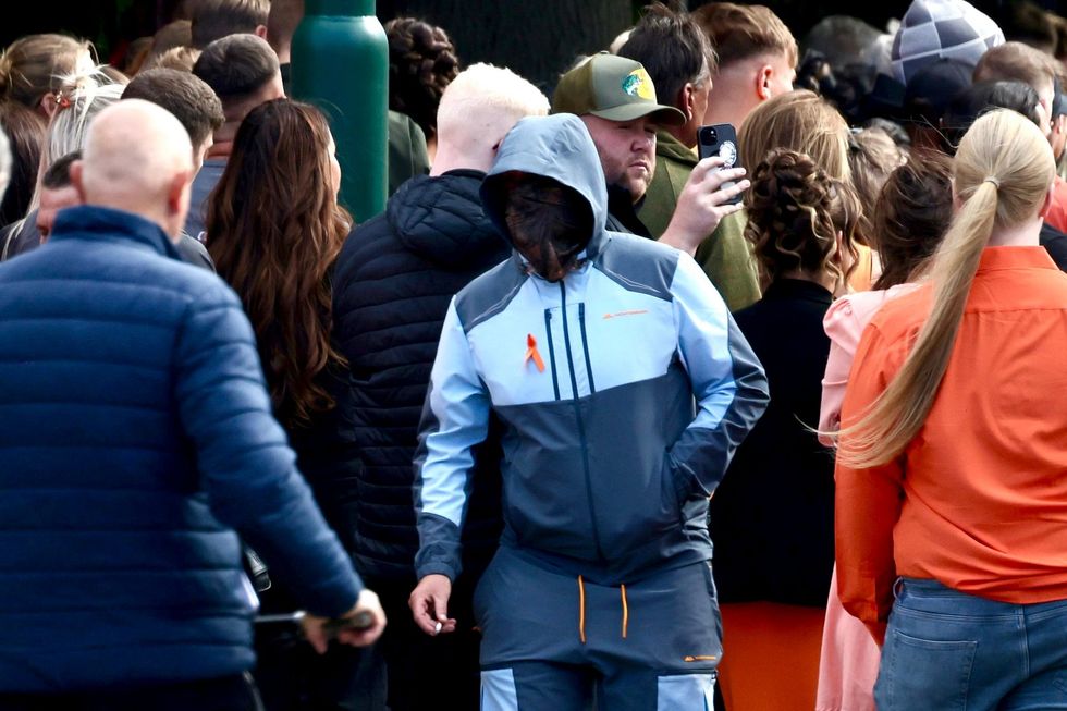 Mourners in Middlesbrough