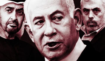 Netanyahu, Sinwar and bin Zayed