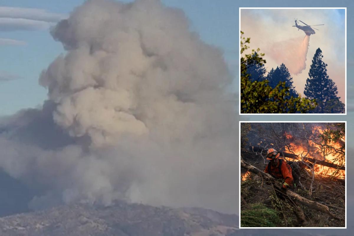 Lucas Fire weather warning issued after evacuations in Mendocino & Lake counties