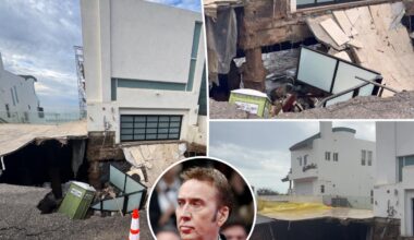 Nicolas Cage’s $10.5M Malibu mansion nearly falls into massive sinkhole