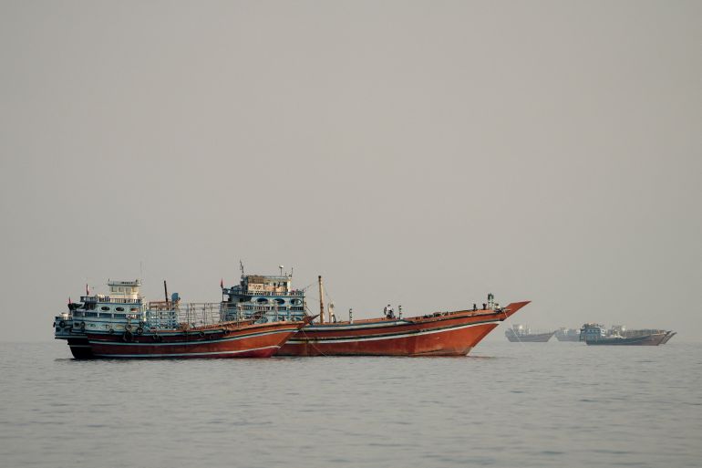 Vessels at the Strait of Hormuz, as seen from Musandam, Oman, September 23, 2026. REUTERS/Stringer
