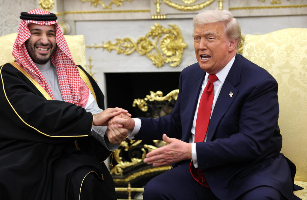 Trump and bin Salman (Photo: Win McNamee/Getty Images) טראמפ ובן סלמאן