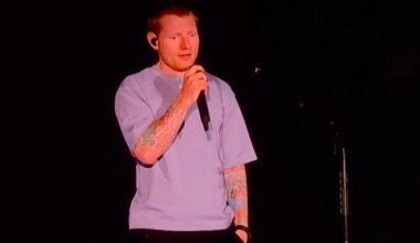 'I'm so, so sorry': Ed Sheeran addresses Philadelphia crowd after Macklemore-Palestine row | Ents & Arts News