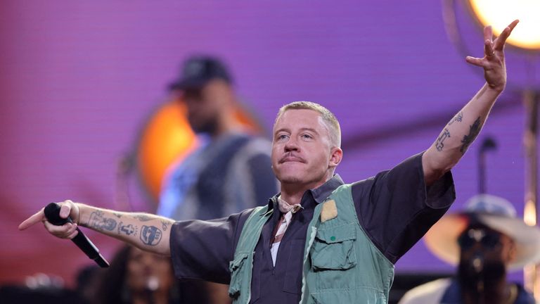 Macklemore pictured performing in 2023. Pic: Reuters