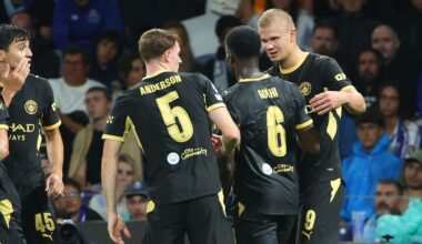 Erling Haaland scored twice in Man City's 2-0 win at Porto