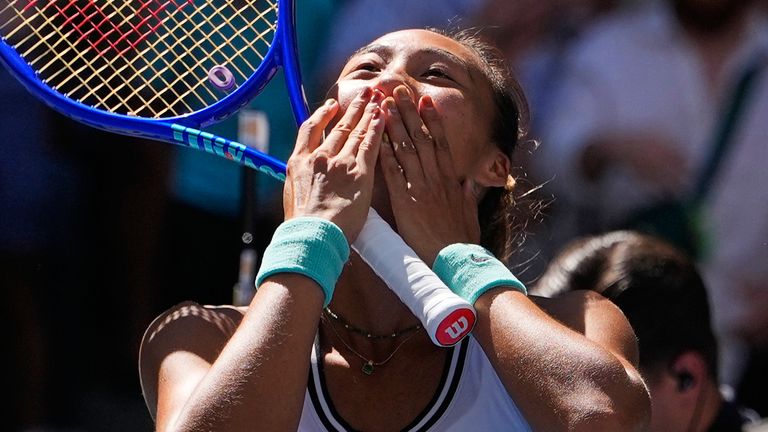 Qinwen Zheng has matched her best ever performance at the US Open by reaching the quarter-finals
