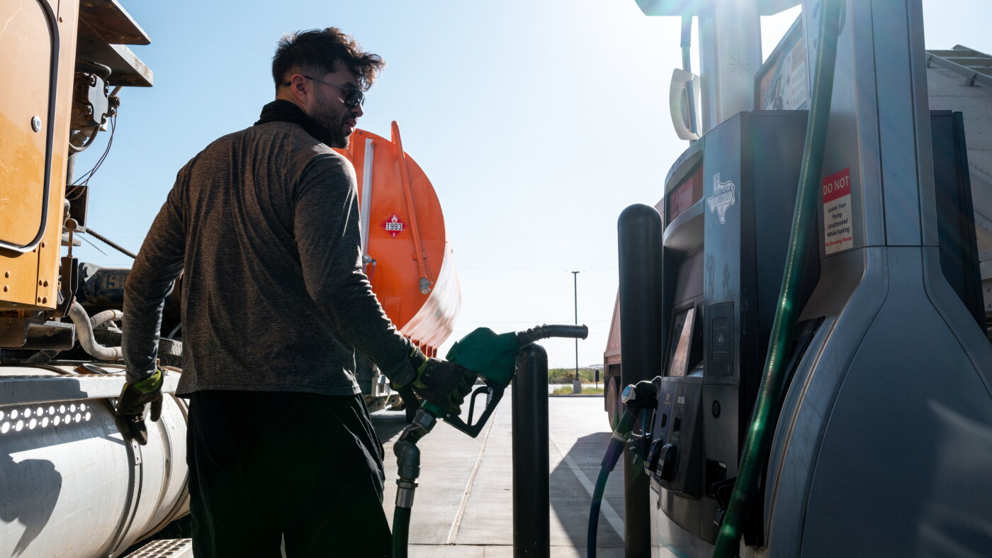 The price of diesel hits a record high : NPR