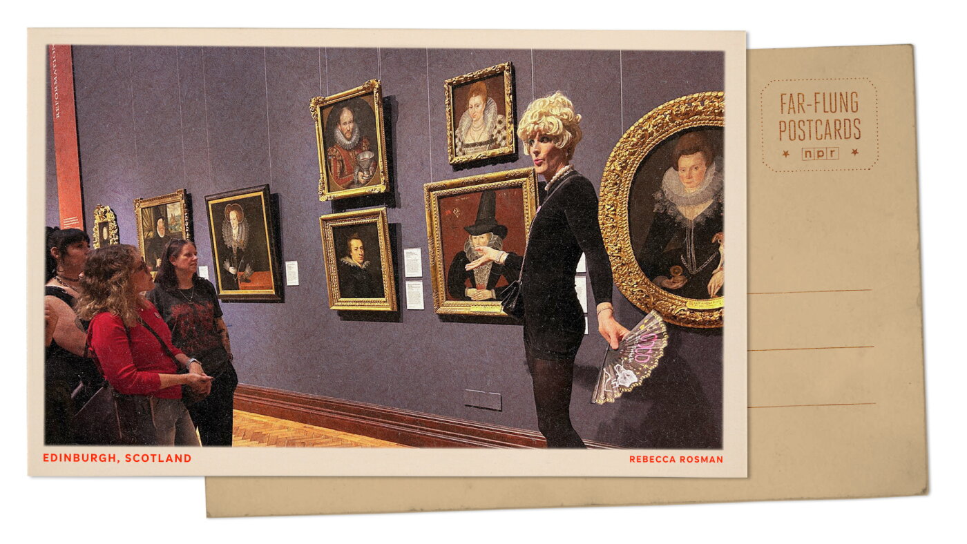 A drag queen brings out glorious absurdity of historical works : NPR