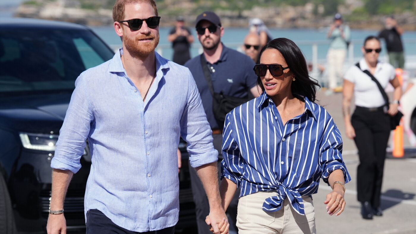 King Charles III clarifies status of Prince Harry and his wife, Meghan : NPR