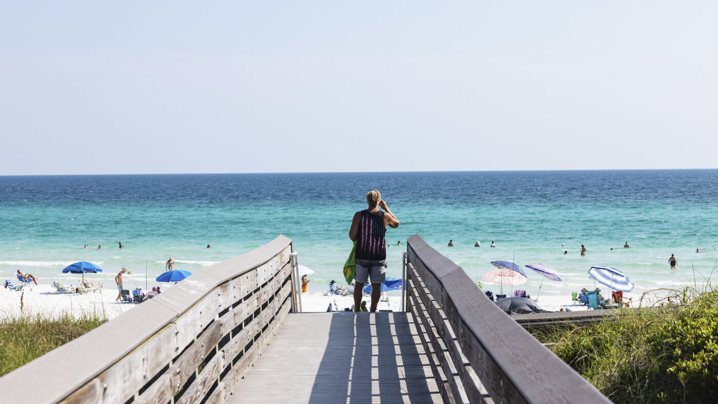 Who owns the beach? A battle plays out in Florida : NPR