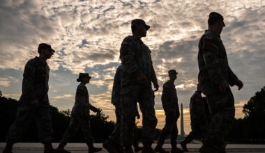 National Guard member arrested in DC, accused of drawing gun on fellow Guard member : NPR