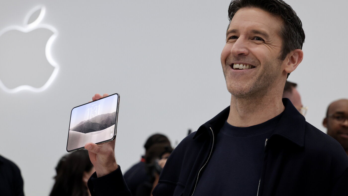 Apple's new CEO unveils a foldable iPhone : NPR