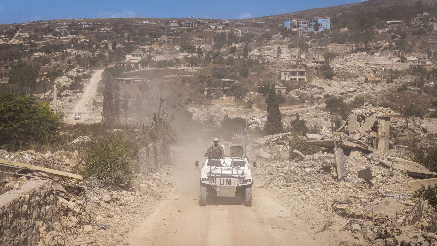 The new lines of southern Lebanon : The Picture Show : NPR