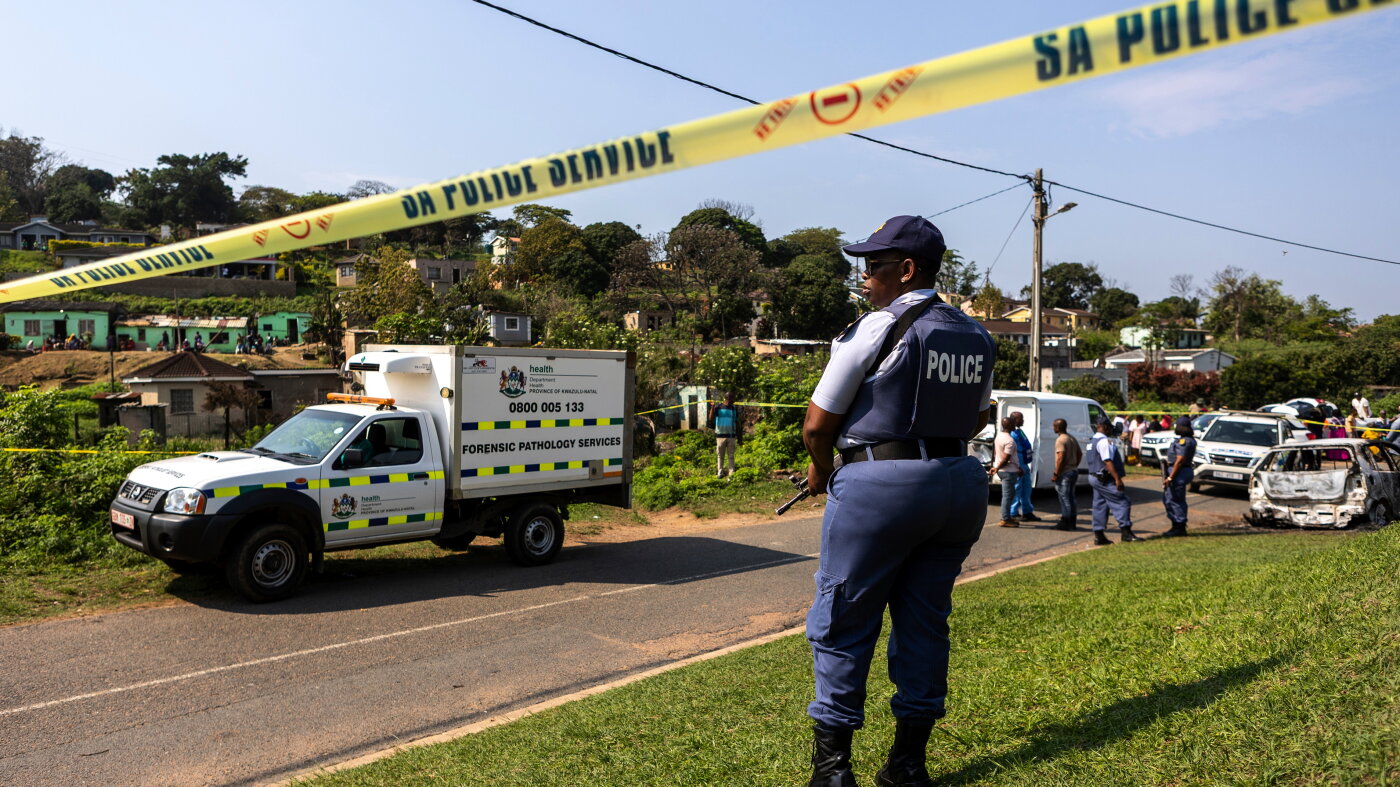 South Africa reels from spate of mass shootings that killed 38 people in a week : NPR