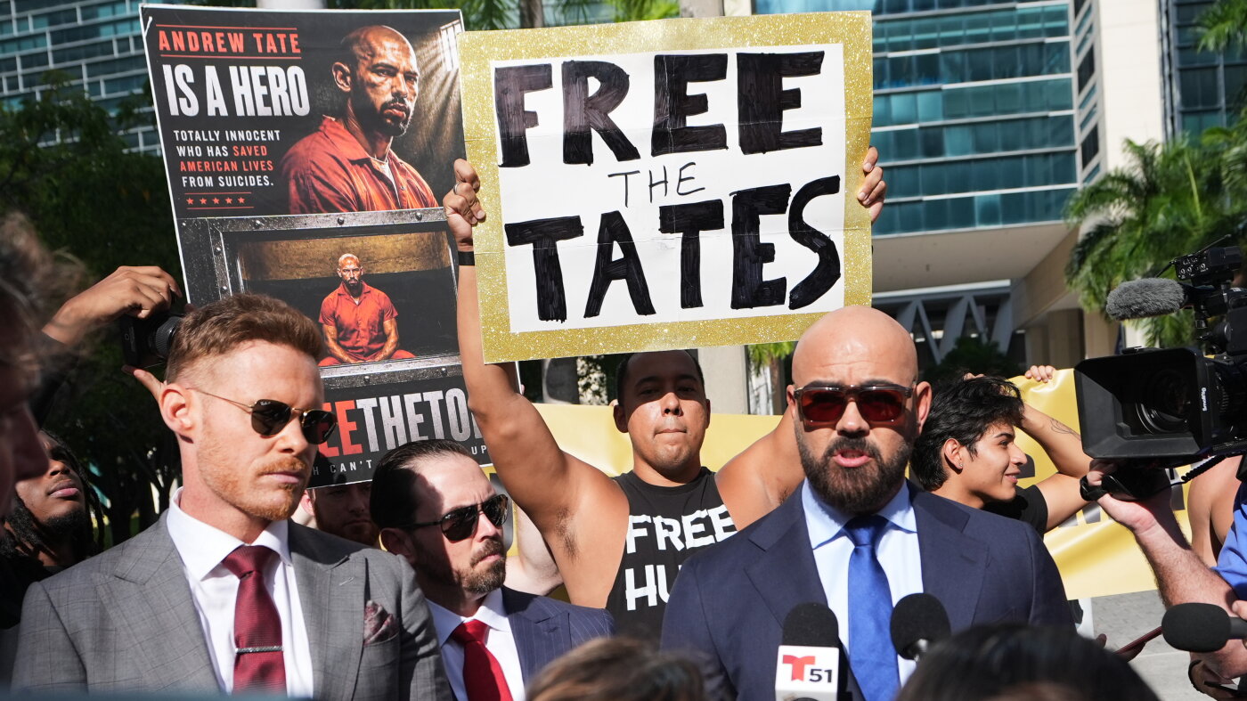 Andrew Tate denied bail as he fights extradition to U.K. : NPR