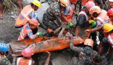 2 trapped workers rescued from tunnel 9 days after Nepal floods