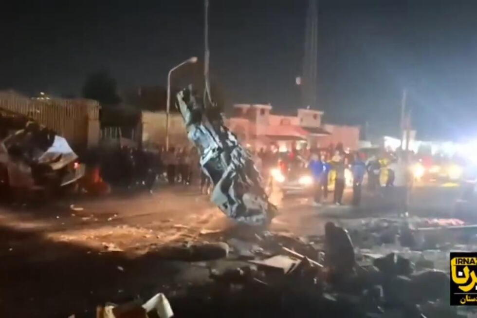 A fuel tanker explosion in west Iran kills 11 and injures 7