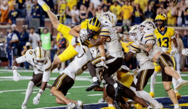 No. 16 Michigan catches second-chance Hail Mary, survives scare vs WMU