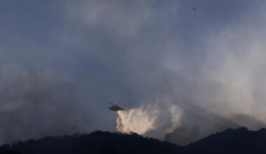 Evacuations lifted in fire burning near Getty Center
