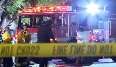 'The mom was screaming.' Teen boy crossing street with sister dies in L.A. crash