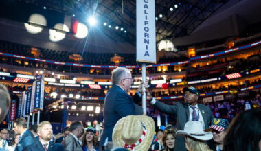 California Republicans walk tightrope as Trump jumps into campaigning