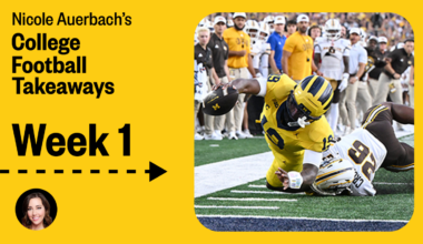Takeaways from College Football Week 1: Mayhem in Michigan, concerns in Clemson