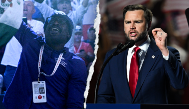 2028 buzz builds after JD Vance fires back at foreign flag-waving protester