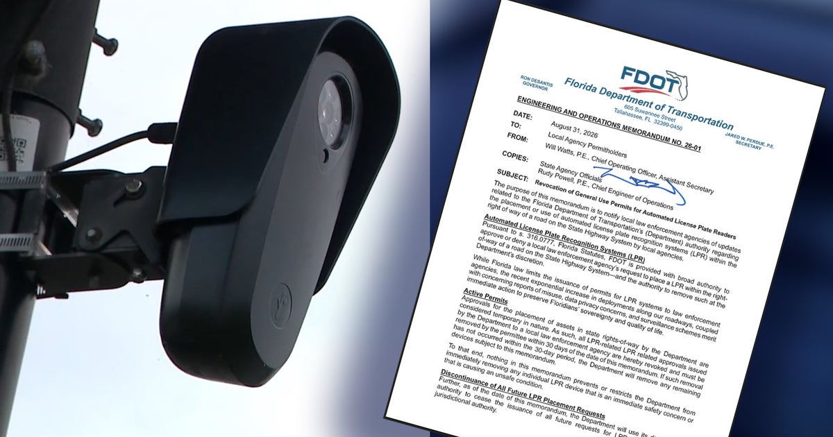 Flock cameras must be pulled from Florida state roads within 30 days, DeSantis orders