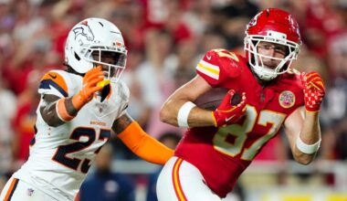 Chiefs' Travis Kelce moves into second place for all-time tight end receiving yards | Latest NFL News, Analysis & Updates