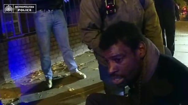 Screen grab taken of Ashley Malcolm from undated body worn video issued by Metropolitan Police