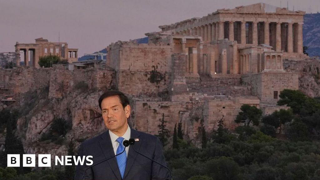Western civilisation is 'at an inflection point' Rubio says in speech overloooking Acropolis - BBC