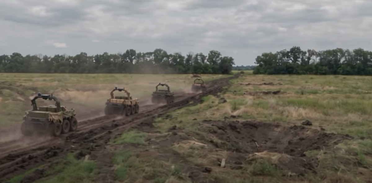 Ukraine’s Ground Robots Rescued 45 Soldiers Under Fire, Commander Says