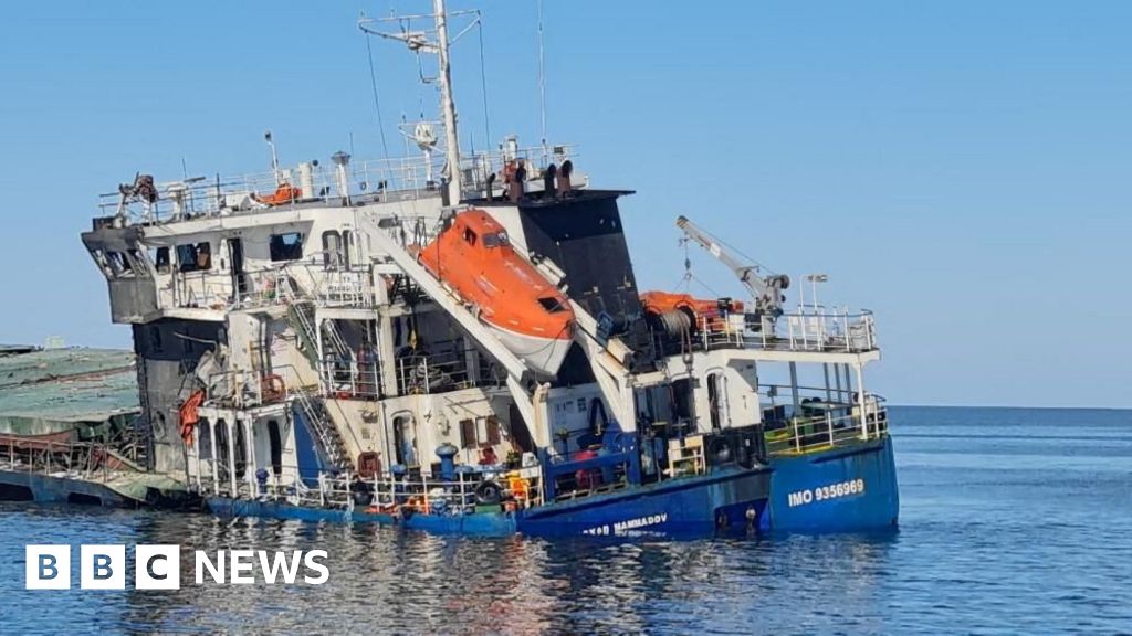 Zelensky condemns 'horrific' Russian strike on boat carrying corn in Black Sea - BBC
