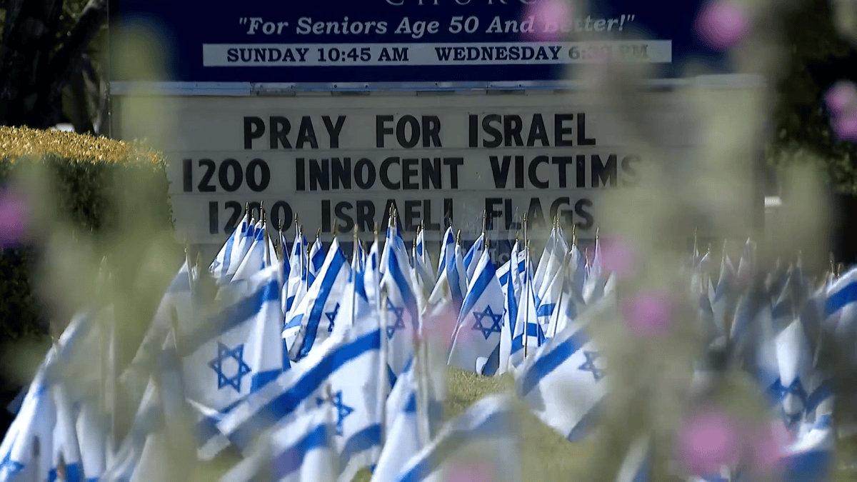 Flags honoring Israel attack victims vandalized outside McKinney church – NBC 5 Dallas-Fort Worth