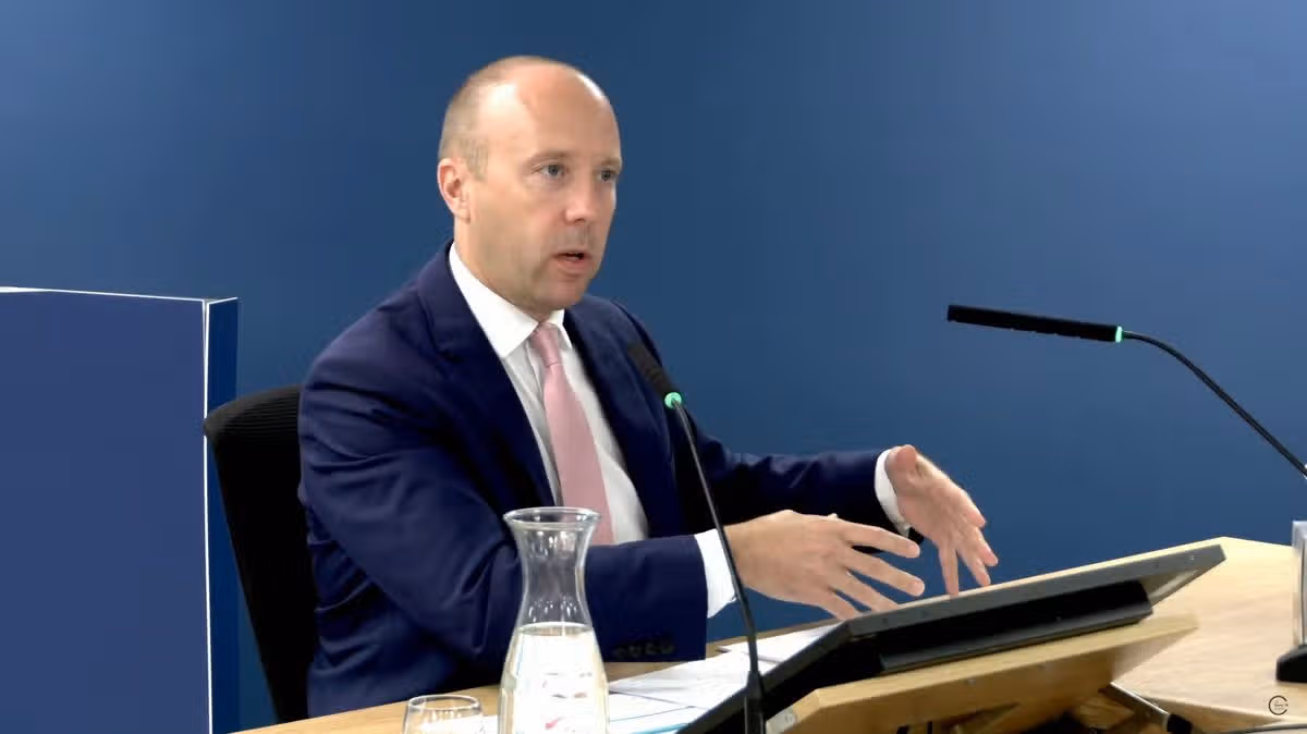 Matt Hancock giving evidence to the Covid-19 Inquiry