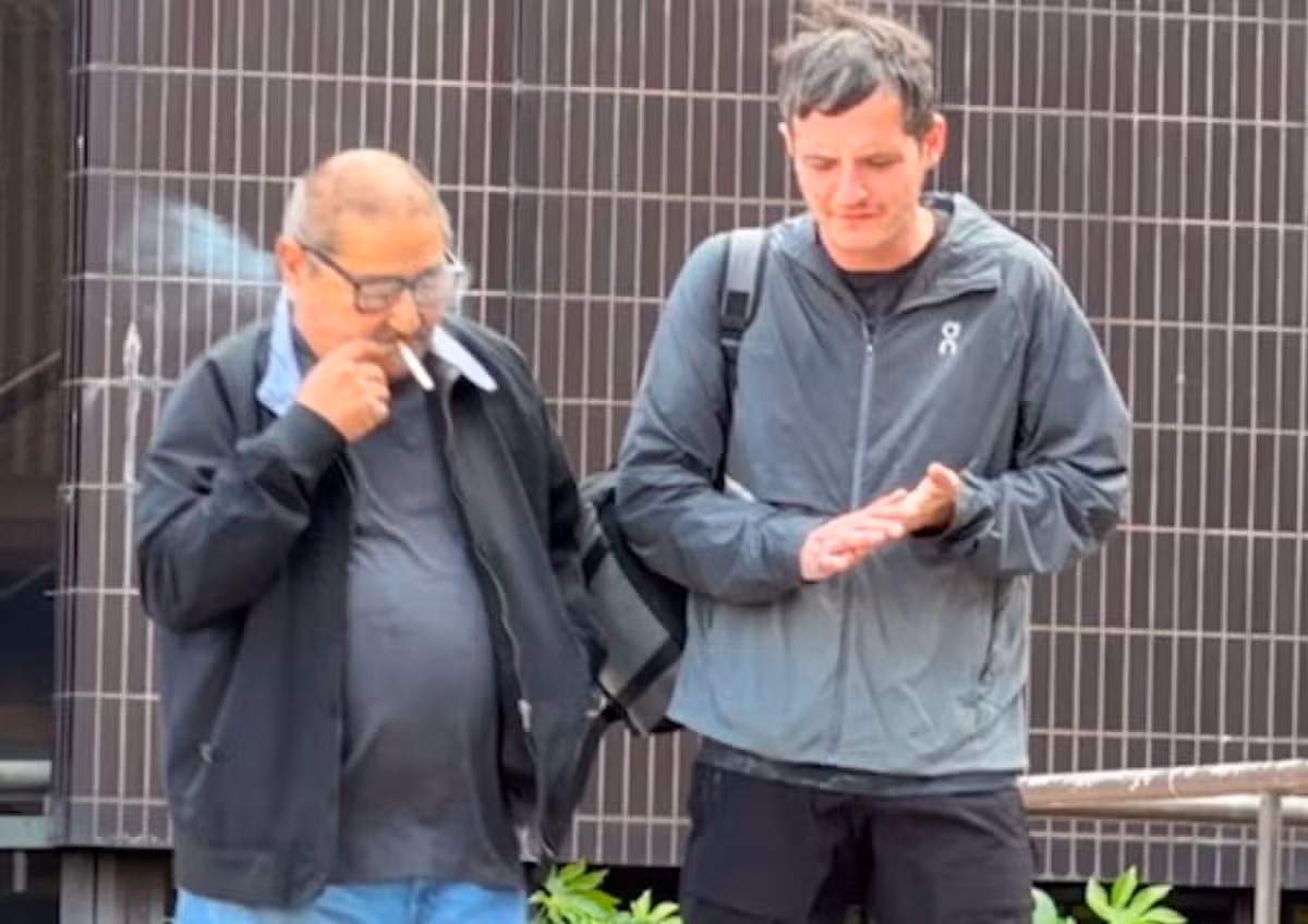 David Lee and Christopher Lee outside Liverpool Crown Court