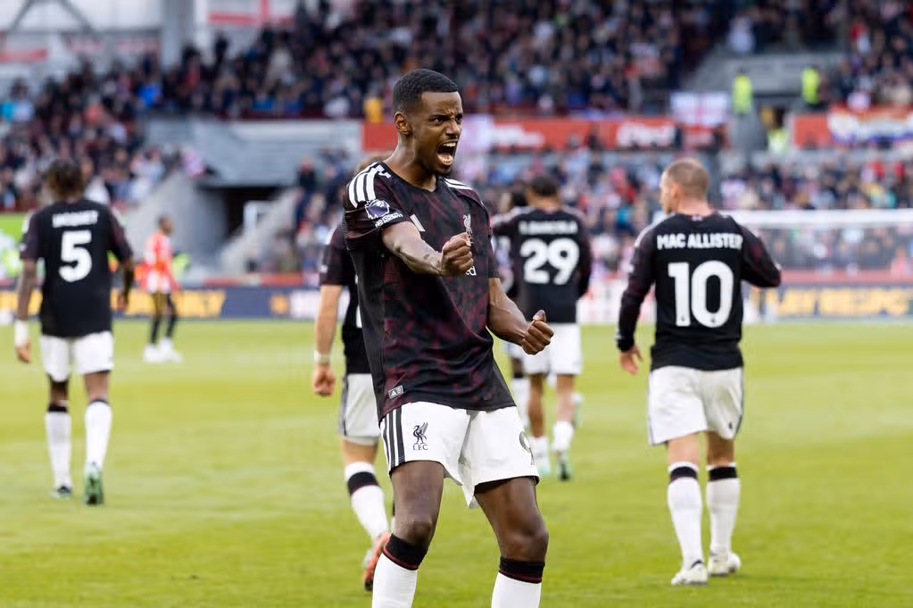Alexander Isak scored the winner for Liverpool at Brentford.