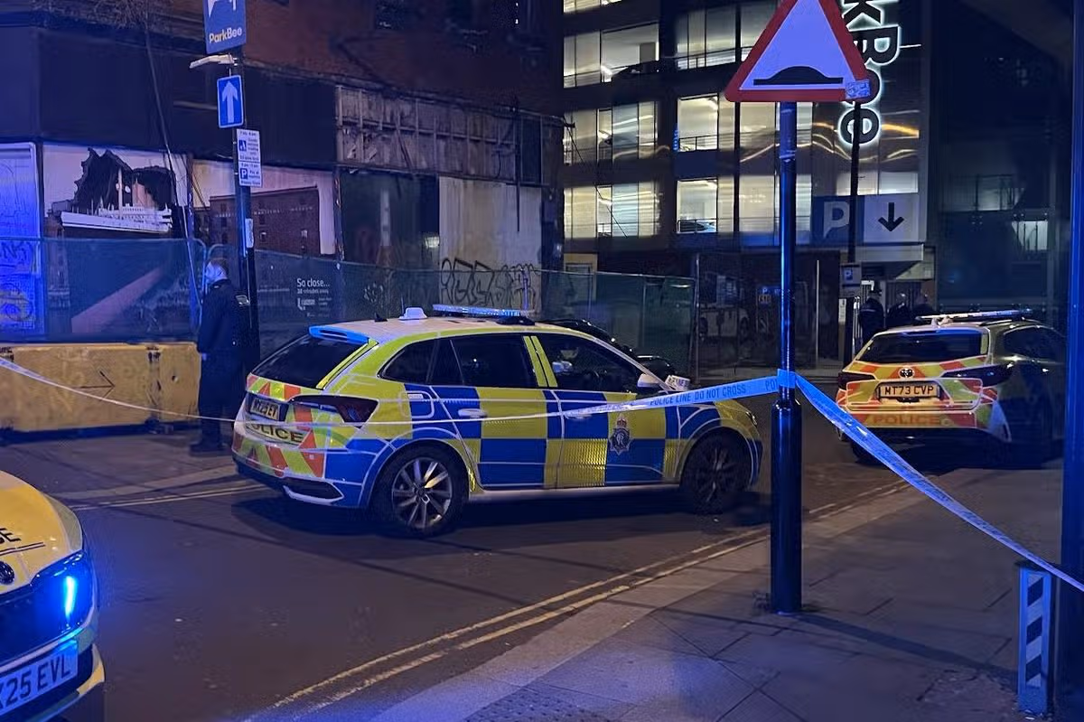 A police cordon outside the multi-storey car park on Heathfield Street in Liverpool city centre