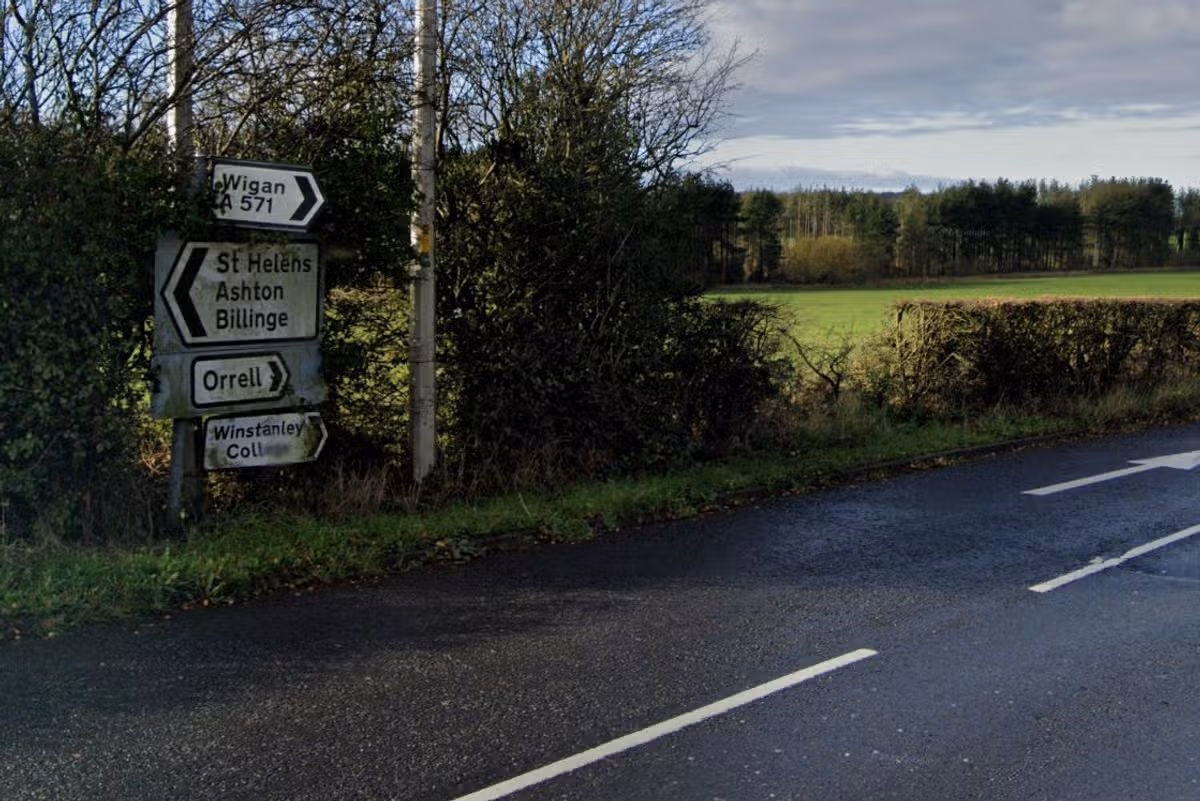 Police say the car travelled from Wigan to St Helens