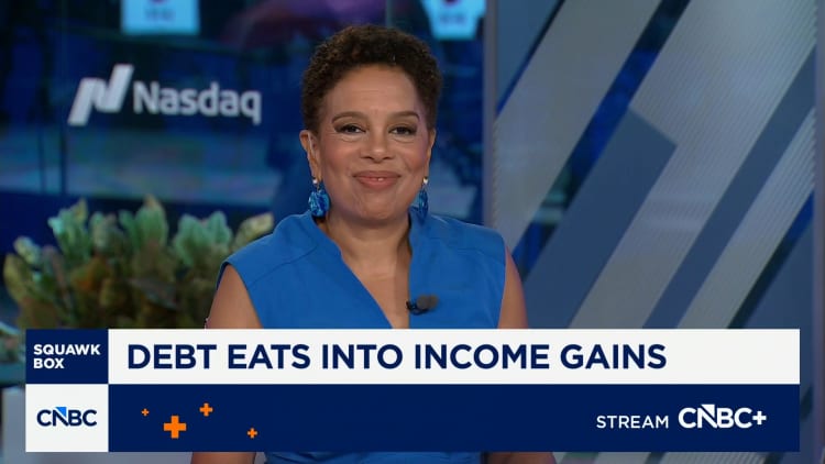 Debt eats into income gains: Here's what to know