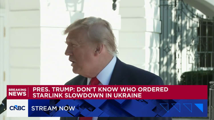 President Trump: Don’t know who ordered the Starlink slowdown in Ukraine