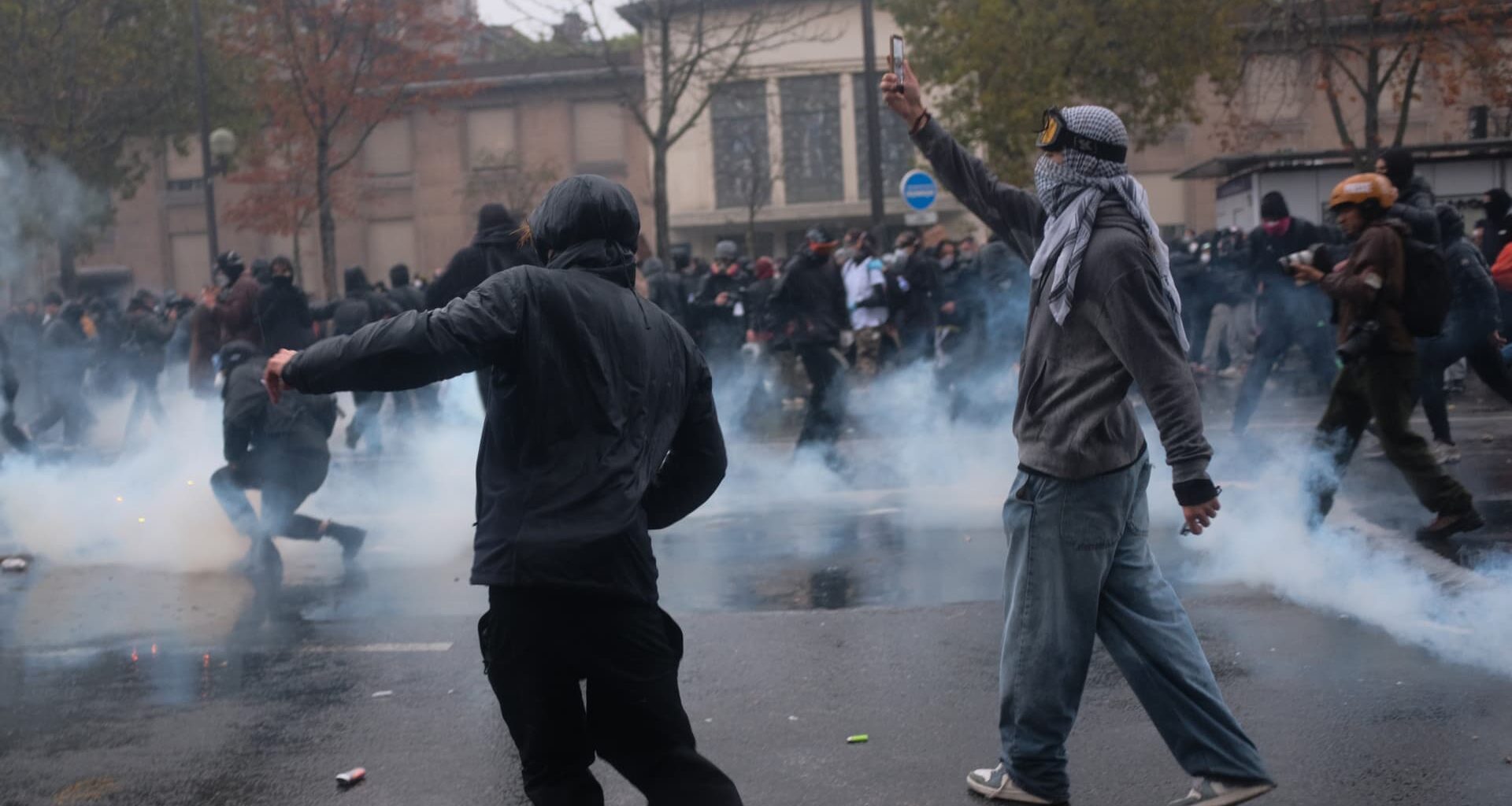 In pictures: Protests across France again descend into violence