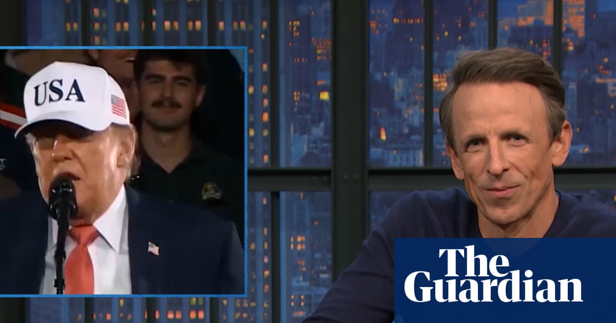 Seth Meyers on Trump’s fixation on men’s bodies: ‘Why are you so weird?’ | Late-night TV roundup