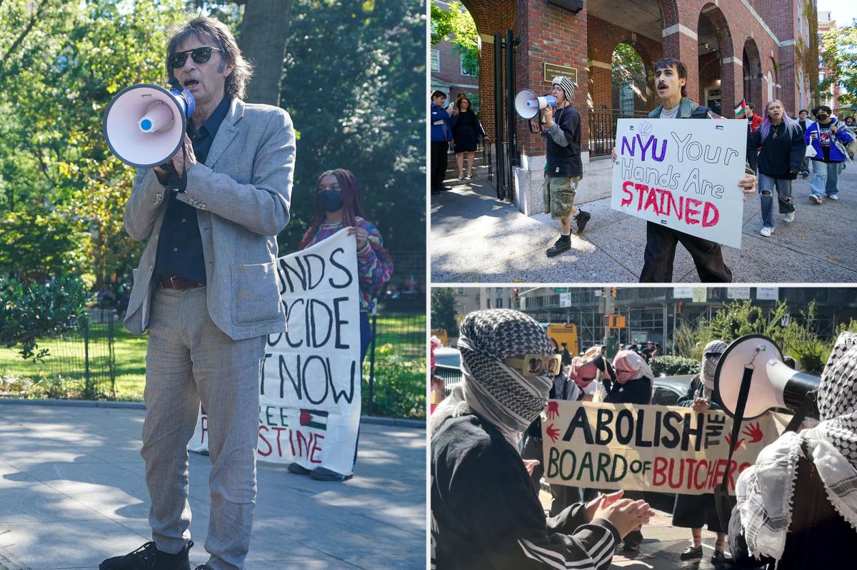 Anti-Israel protests break out in NYC on Oct. 7 anniversary