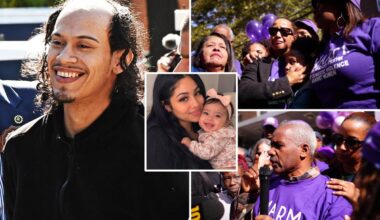 Baby thrown from NYC balcony clings to life as vigil held for slain Bronx mom
