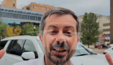 Pete Buttigieg Takes Shot at Trump for Checking Out Sen. Jon Husted's Butt